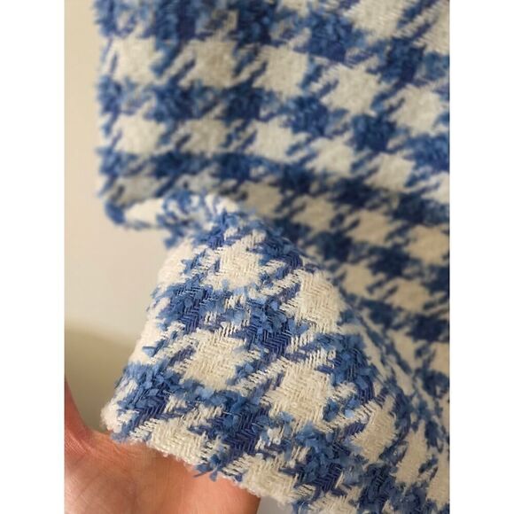 Ann taylor Blue Tweed Square Neck Shift Dress 4 NWT - Picture 6 of 10